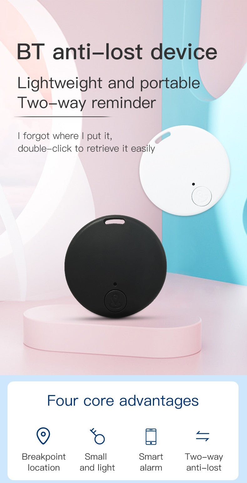 Mini GPS Tracker com Bluetooth 5.0, Dispositivo Anti-Lost, Pet, Crianças, Bolsa