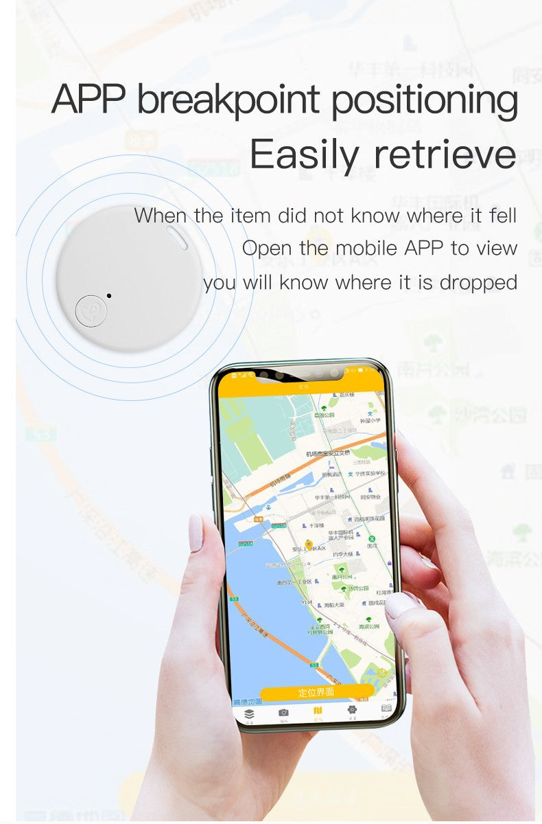 Mini GPS Tracker com Bluetooth 5.0, Dispositivo Anti-Lost, Pet, Crianças, Bolsa